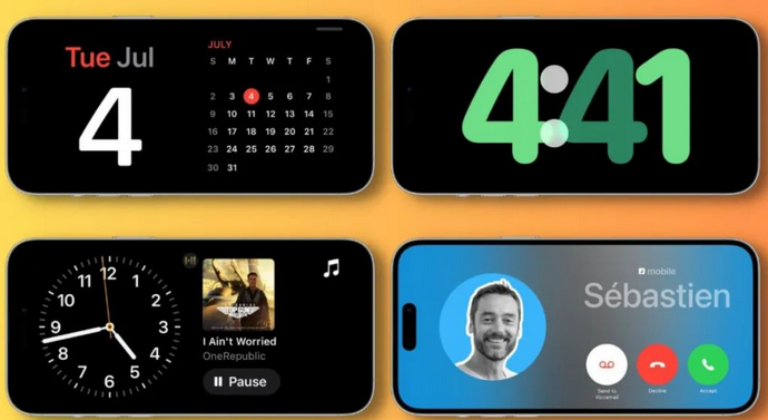 平桂苹果手机维修分享iOS17横屏充电待机显示有什么好处 