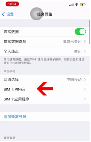 平桂苹果14维修网分享如何给iPhone14的SIM卡设置密码 