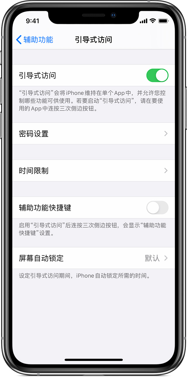 平桂苹果手机维修分享如何在 iPhone 上退出引导式访问 