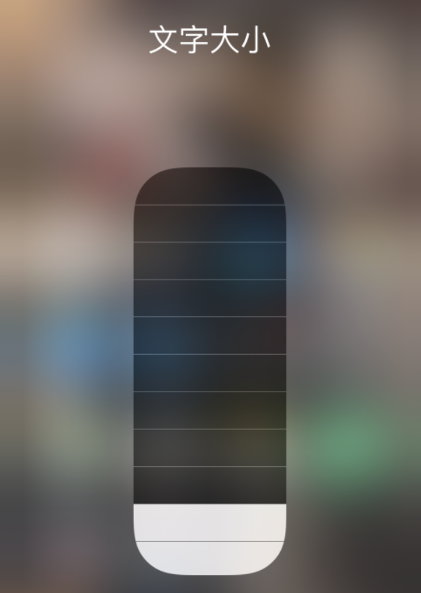 平桂苹果手机维修分享小技巧：在 iPhone 控制中心快速调节字体大小 